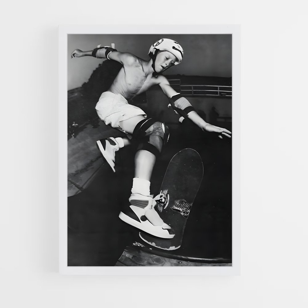 Poster Skate & Punch – affiche Skateboard (vue 3)